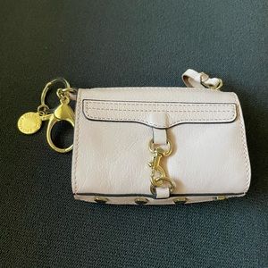 Rebecca Minkoff mini bag keychain charm pink